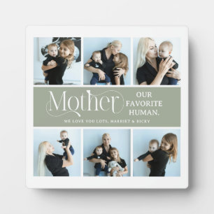 Sentimental Photo Collage Mum Keepsake Plaque