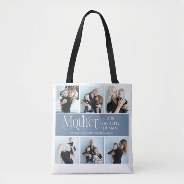 Sentimental Photo Collage Mum Keepsake  Tote Bag (Front)