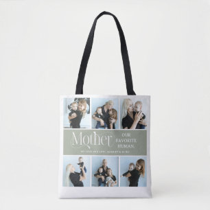 Sentimental Photo Collage Mum Keepsake Tote Bag