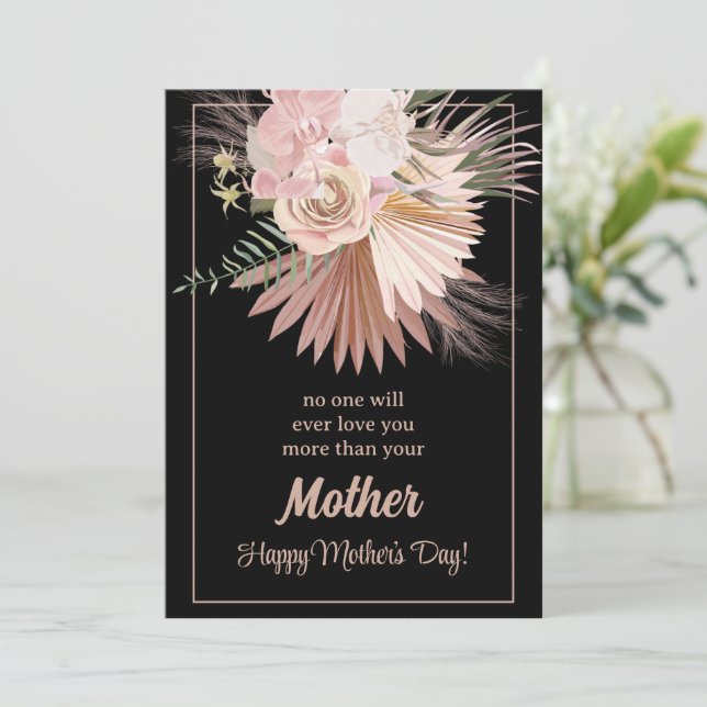 Sentimental Rustic Floral Mother's Day Card (Standing Front)
