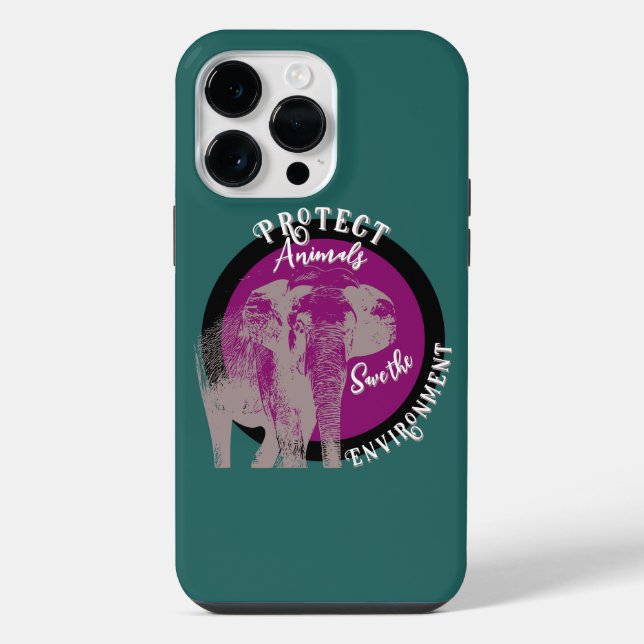 Sentinel of Harmony: A Call to Conservation iPhone Case (Back)