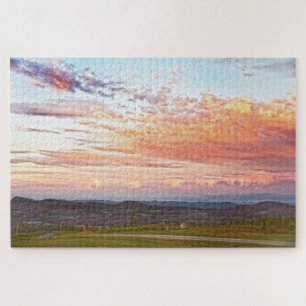 Sentinel Rock Sunset, Vermont Jigsaw Puzzle