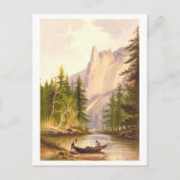 Sentinel Rock Yosemite Vintage Prang Lithograph