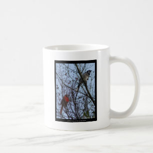Sentinels Blue Jay and Cardinal by Lee Hiller Coffee Mug
