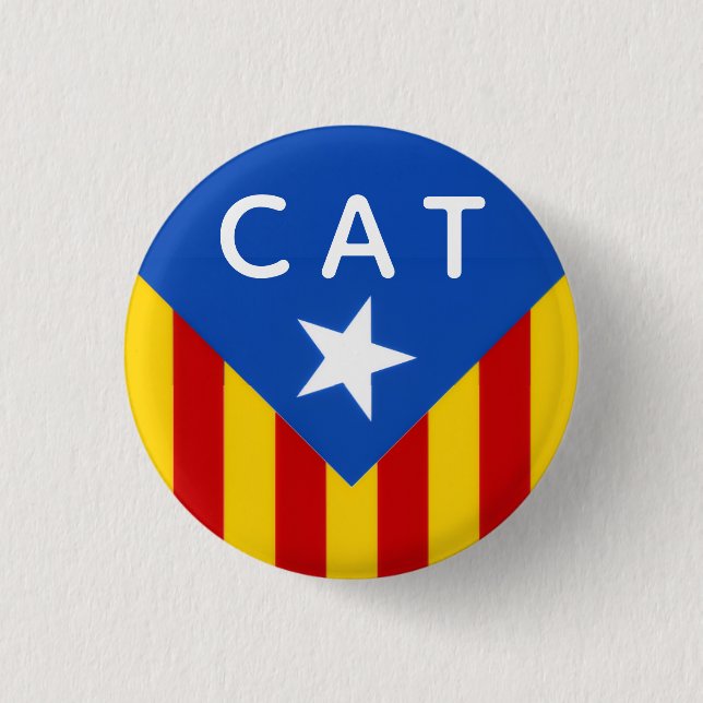 Senyera Estelada 3 Cm Round Badge (Front)