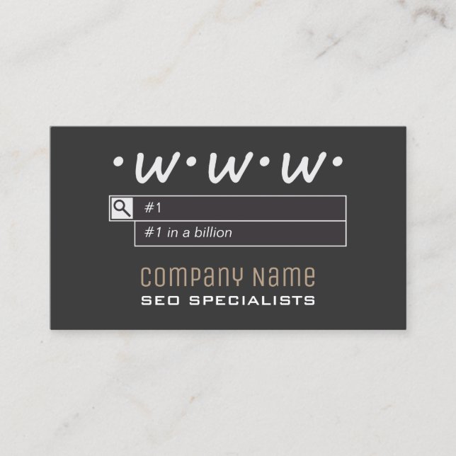 SEO Consultants Business Cards (Front)