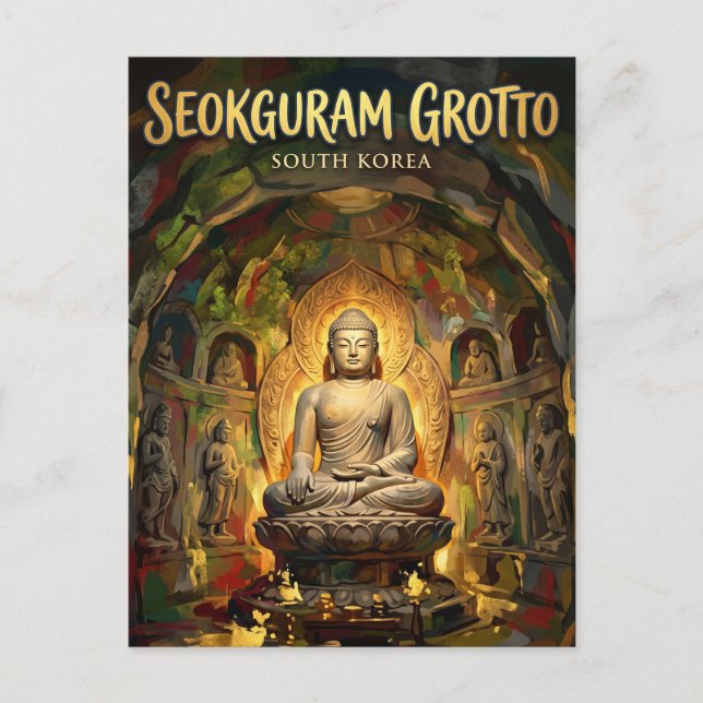 Seokguram Grotto South Korea Postcard (Front)
