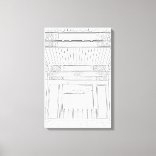 Seongeunjeong Tombs Seoul Korea Colouring Canvas Print