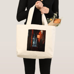 Seoul Alley Neon Sign Korea Large Tote Bag