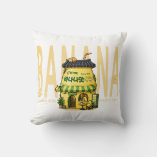 Seoul Banana Milk Cafe Korean Retro  Cushion