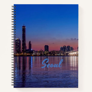 Seoul Capital of South Korea City Skyline Notebook