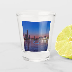 Seoul Capital of South Korea City Skyline Shot Glass