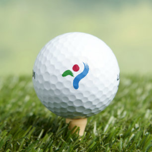 Seoul city flag korea symbol golf balls
