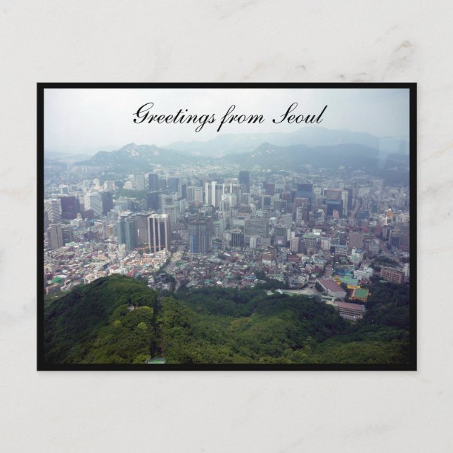 seoul city view greetings postcard (Front)