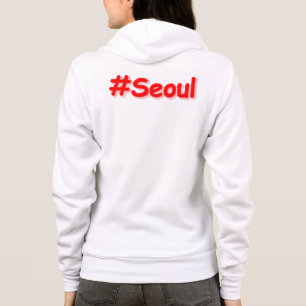 "#Seoul" Cute Design. Buy Now Hoodie