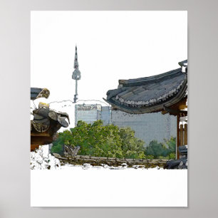 Seoul in Korea & culture  Poster