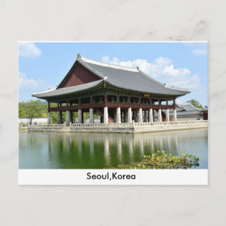 seoul korea postcard