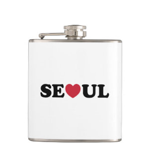Seoul Love Heart Hip Flask