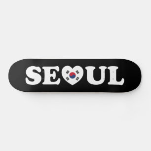 Seoul Love Heart Taegeukgi Flag Skateboard
