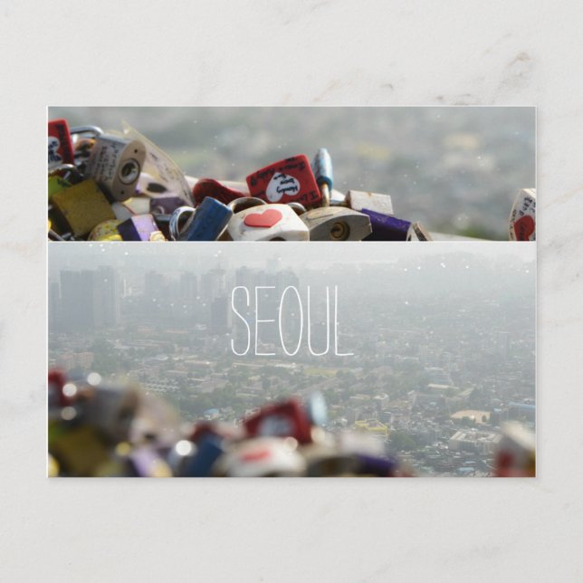 Seoul Love Locks Postcard (Front)