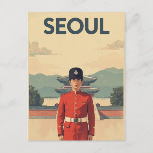 Seoul Palace Guard Postcard