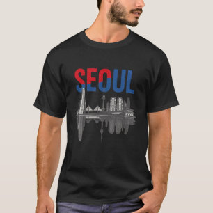 Seoul Skyline South Korea Cityscape Travel Souveni T-Shirt