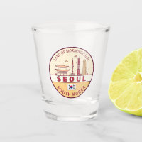 Seoul South Korea City Skyline Emblem