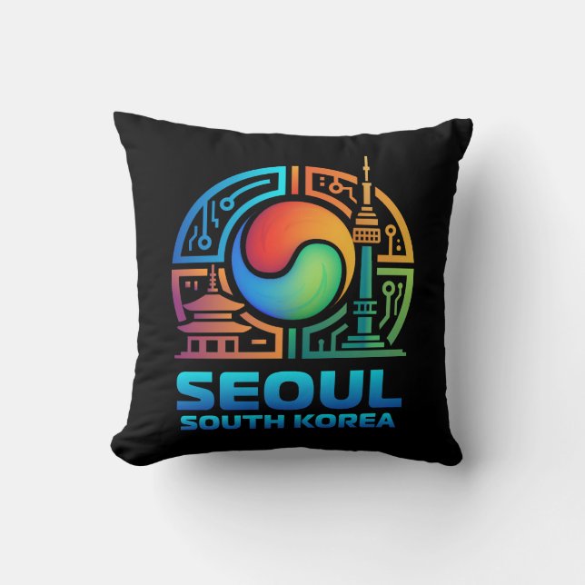 Seoul South Korea Cushion (Front)
