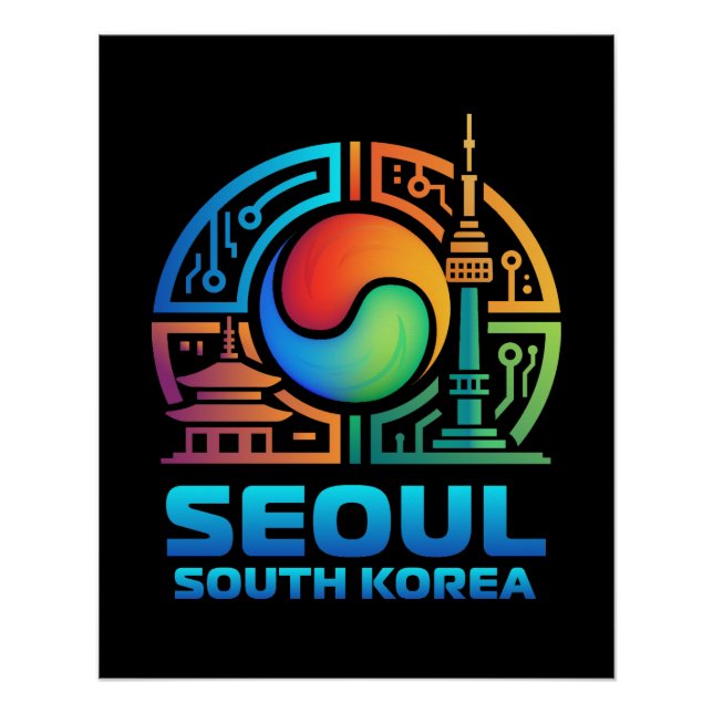 Seoul South Korea Poster (Front)