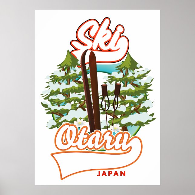 Seoul South Korea Ski logo Poster (Front)