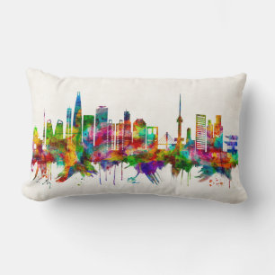 Seoul South Korea Skyline Lumbar Cushion