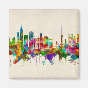 Seoul South Korea Skyline Magnet