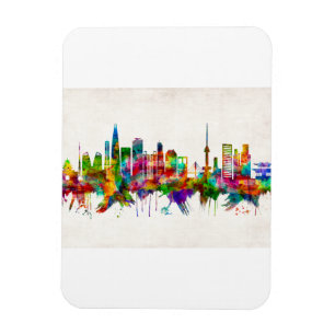 Seoul South Korea Skyline Magnet