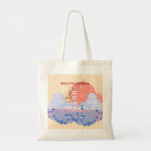 Seoul South Korea Travel Art, Pastel Tote Bag