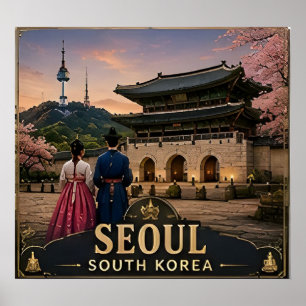 🏙️ Seoul South Korea Vacation Memory For Travelle Poster