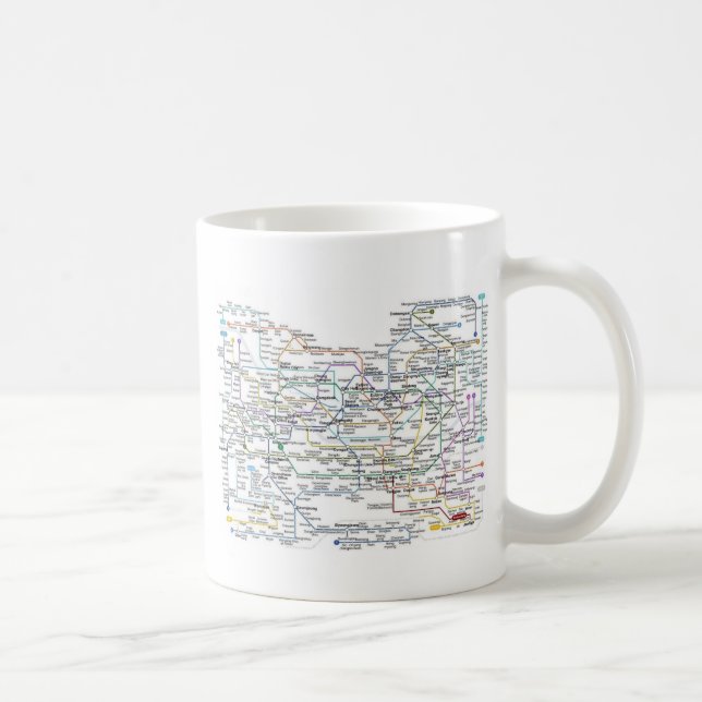 Seoul Subway Map Coffee Mug (Right)