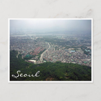 seoul view postcard