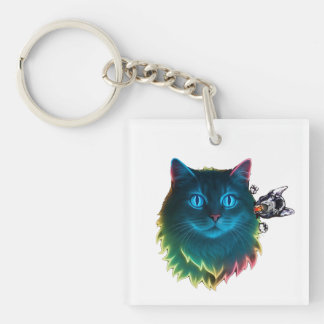 seoul with cats key ring