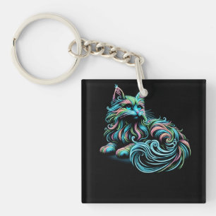 seoul with cats key ring