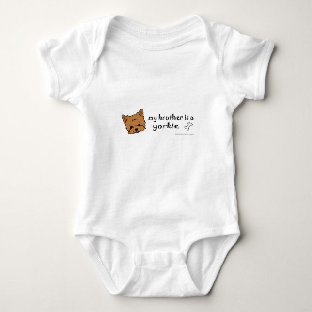 sep4 yorkie baby bodysuit (Front)