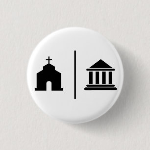 Separate Church and State 3 Cm Round Badge