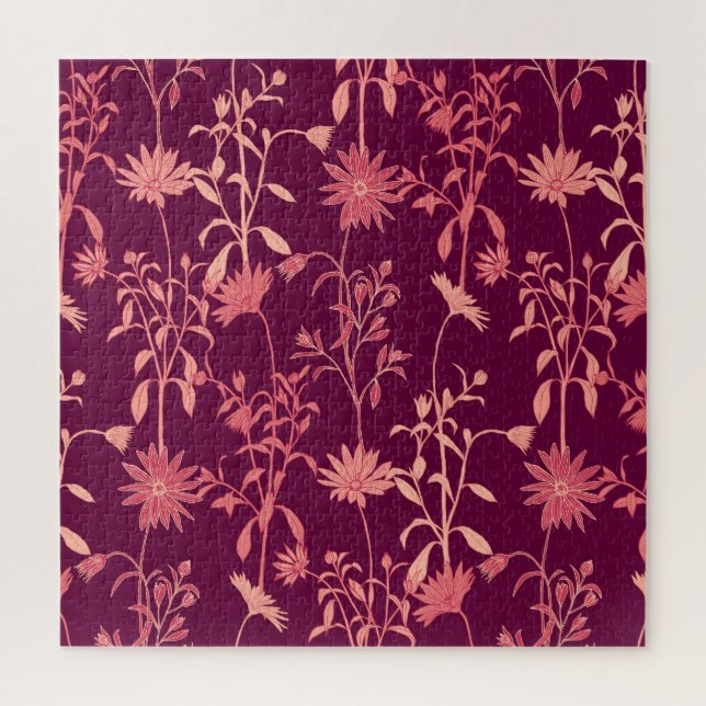 Separate Elements: Floral Vintage Jigsaw Puzzle (Vertical)