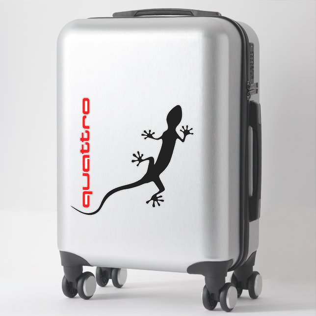 Separate Gecko - Black - Larger (Suitcase)