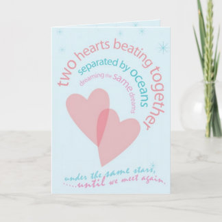 Separated by oceans card