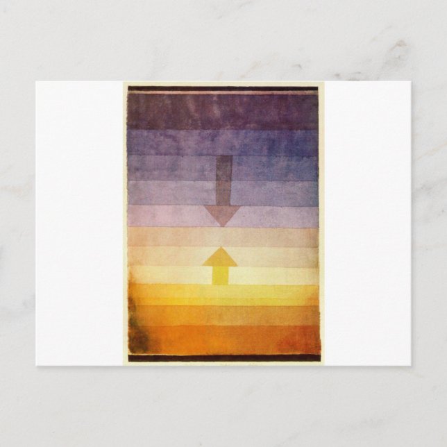 Separation in the Evening by Paul Klee Postcard (Front)