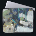 Separation Laptop Sleeve<br><div class="desc">Separation I by Tim OToole. Features dark and neutral colours to create an abstract shape. Uses geometric shapes and paint drip-like lines.</div>