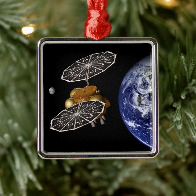 Separation Of Entry Vehicle On A Mars Mission. Metal Tree Decoration (Tree)