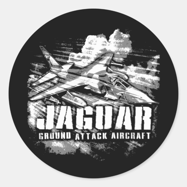 SEPECAT Jaguar Classic Round Sticker (Front)