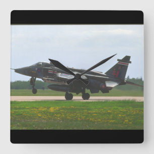 Sepecat Jaguar Interna_Aviation Photography II Square Wall Clock