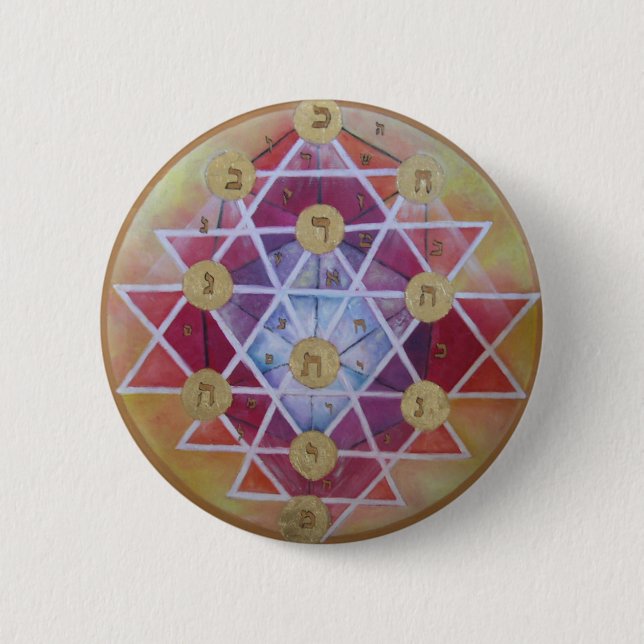 Sephirot 6 Cm Round Badge (Front)